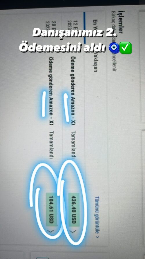 Amazon ikinci ödeme alındı